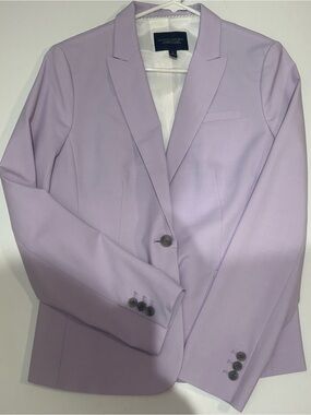 EUC Banana Republic 2-Piece Washable Italian Wool Suit Set in Lavender